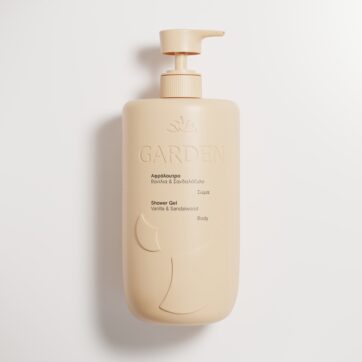 Garden Shower gel vanilla & sandalwood 1L, Αφρόλουτρο Βανίλια Σανδαλόξυλο 1000ml
